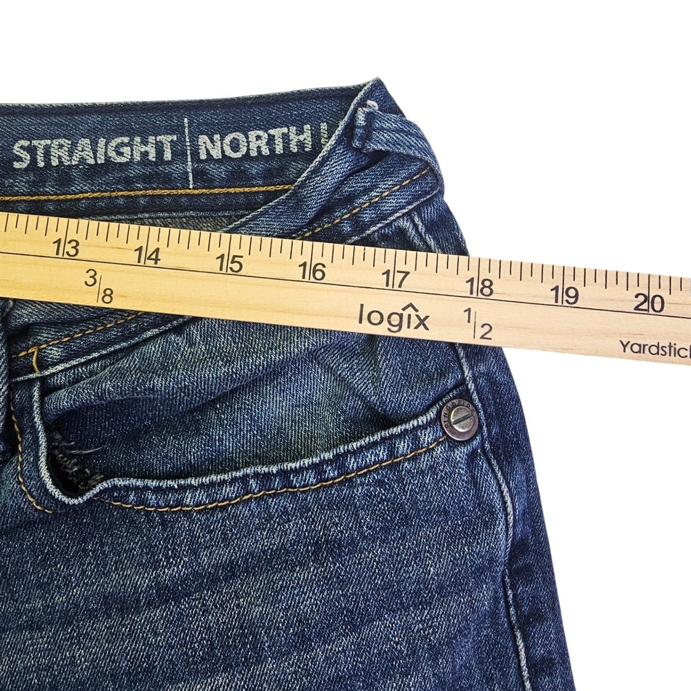 Ring of Fire Jeans Mens 32x28 Blue Wash Denim Straight Leg Straight North - Picture 14 of 16